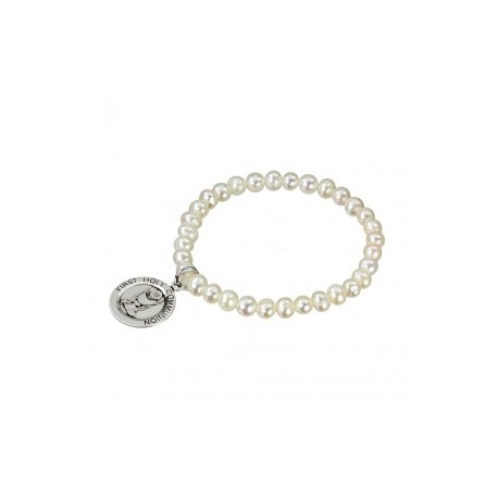 Pearl Communion Stretch Bracelet