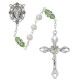 Pearl Peridot Rosary