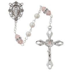Pearl, Pink Rosary