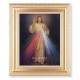 Divine Mercy Italian Print with Satin Gold Frame