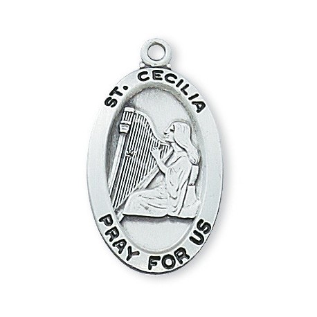 St. Cecilia Sterling Silver Medal