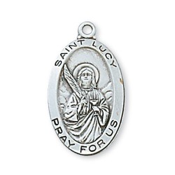 St. Lucy Sterling Silver Medal