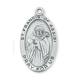 St. Francis of Assisi Sterling Silver Medal