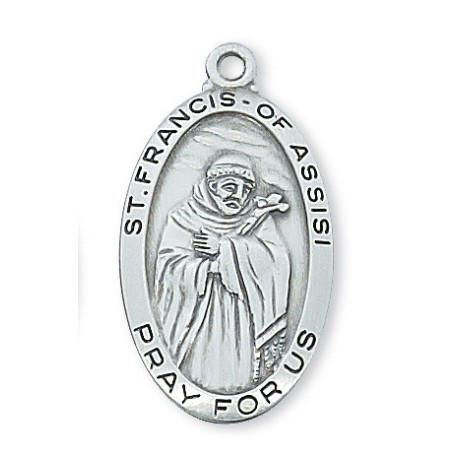 St. Francis of Assis Sterling Silver Medal