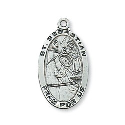 St. Sebastian Sterling Silver Medal