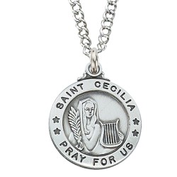 St. Cecilia Sterling Silver Medal