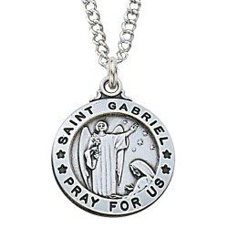 St. Gabriel Sterling Silver Medal
