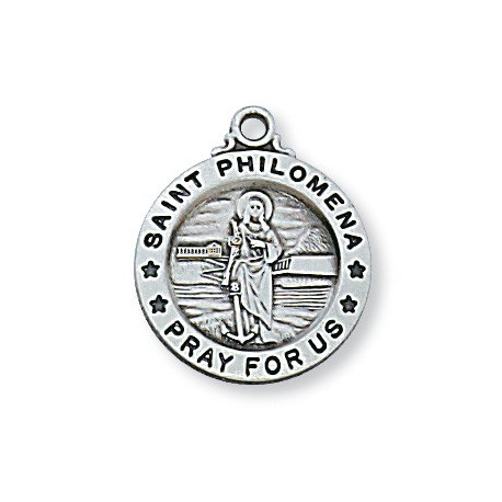 St. Philomena Sterling Silver Medal