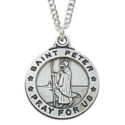 St. Peter Sterling Silver Medal