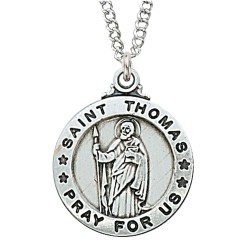 St. Thomas the Apostle Sterling Silver Medal