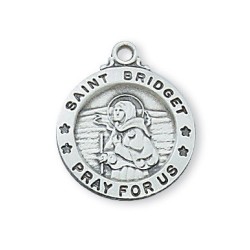 St. Bridget Sterling Silver Medal