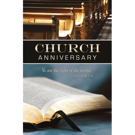 Church Anniversary Bulletin