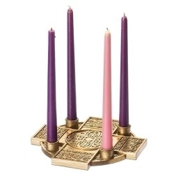 Cross Advent Candle Holder