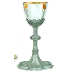 Silver Plated Chalice w/Paten