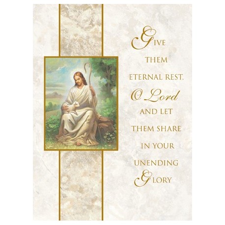 Eternal Rest Mass Card
