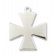 Sterling Silver Surfer Cross Pendant