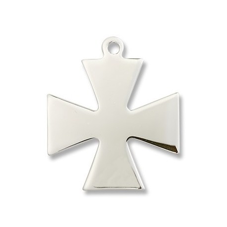 Sterling Silver Surfer Cross Pendant