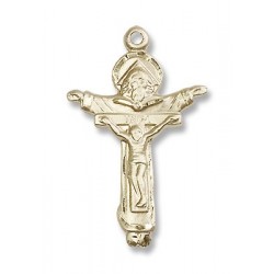 Gold Filled Trinity Crucifix Pendant