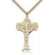 Gold Filled Tree of Life Crucifix Pendant