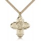 Gold Filled Our Lady 5-Way Pendant