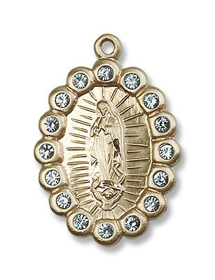 Gold Filled O/L of Guadalupe Pendant