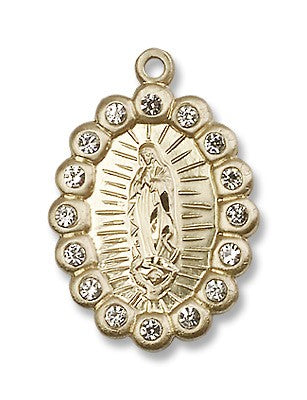 Gold Filled O/L of Guadalupe Pendant