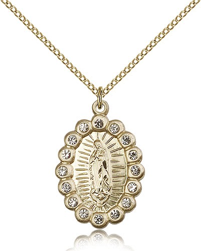 Gold Filled O/L of Guadalupe Pendant