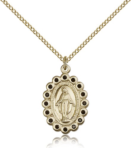 Gold Filled Miraculous Pendant