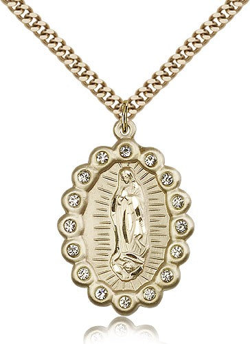 Gold Filled O/L of Guadalupe Pendant