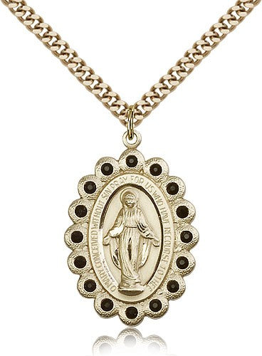 Gold Filled Miraculous Pendant