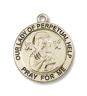 Gold Filled O/L of Perpetual Help Pendant