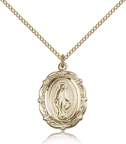 Gold Filled Miraculous Pendant