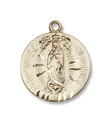 Gold Filled O/L of Guadalupe Pendant