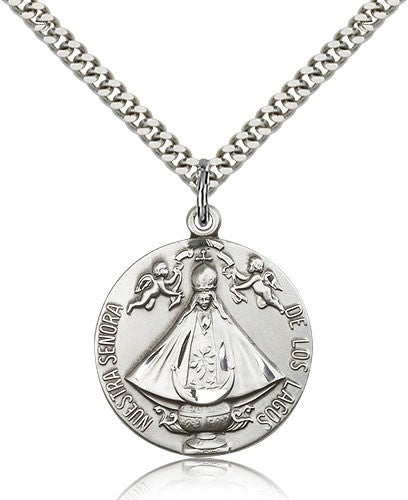 Sterling Silver Senora de Los Lagos Pendant