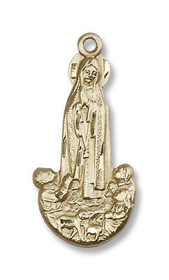 Gold Filled O/L of Fatima Pendant