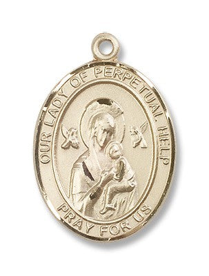 Gold Filled O/L of Perpetual Help Pendant