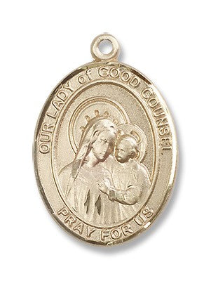 Gold Filled O/L of Good Counsel Pendant