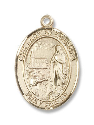 Gold Filled O/L of Lourdes Pendant