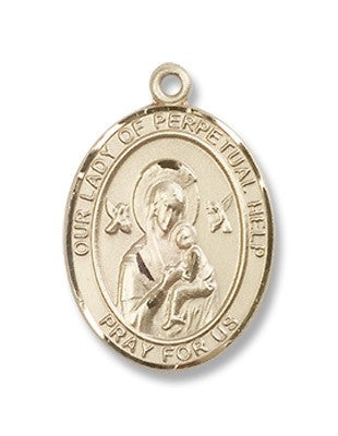 Gold Filled O/L of Perpetual Help Pendant