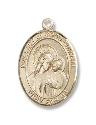 Gold Filled O/L of Good Counsel Pendant