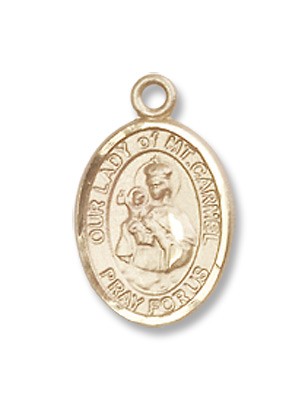 Gold Filled O/L of Mount Carmel Pendant