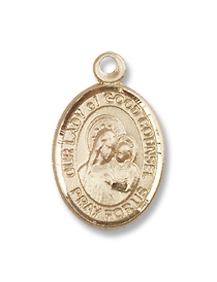 Gold Filled O/L of Good Counsel Pendant