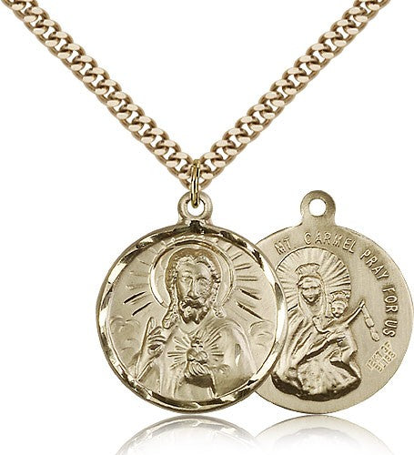 Gold Filled Scapular Pendant