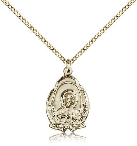 Gold Filled Scapular Pendant