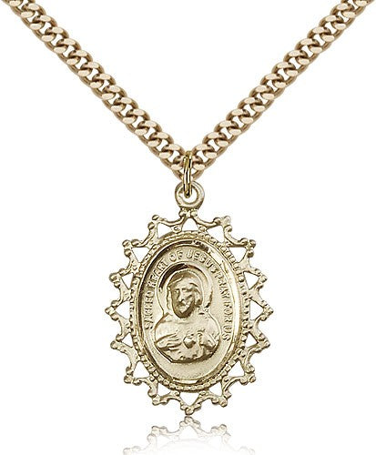 Gold Filled Scapular Pendant