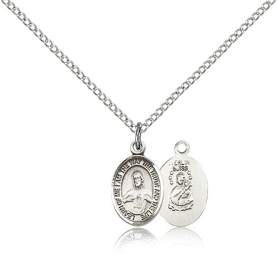 Sterling Silver Scapular Pendant