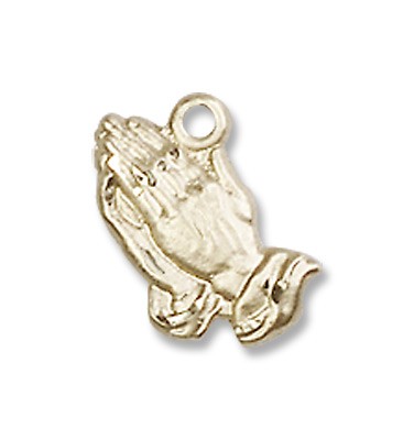 Gold Filled Praying Hands Pendant