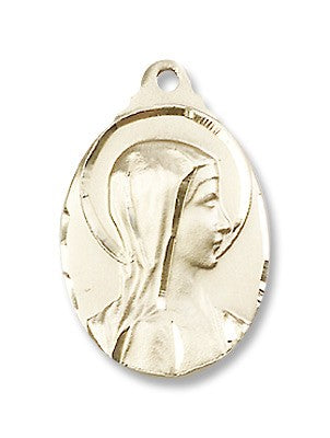 Gold Filled Sorrowful Mother Pendant