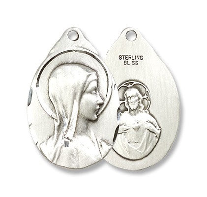 Sterling Silver Sorrowful Mother Pendant