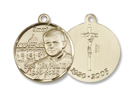 Gold Filled Pope John Paul II Pendant